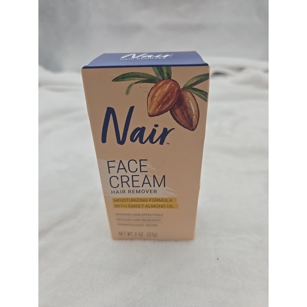 Nair‎ Face Cream Hair Remover with Sweet Almond Oil, 2 oz